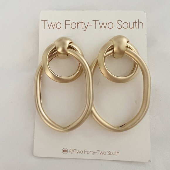 Two Forty-Two South Jewelry - Two Forty-Two South Gold earrings